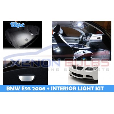 BMW 15 PC E93 WHITE LED INTERIOR KIT